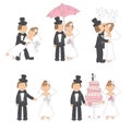 Set Of Wedding Illustration