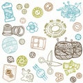Sewing Kit Doodles