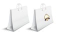 Shopping sacks new set with two isolated can use like commerce symbol Royalty Free Stock Photos