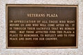 Sign Veterans Plaza Waco