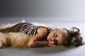 Sleeping On Animal Rug