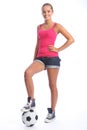 Smiling Teenage Sports Girl Wi...