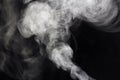 Smoke On A Black Background