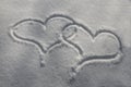 Snow hearts