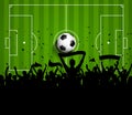 Soccer Or Football Crowd Backg...