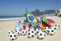 Soccer World Cup 2014 Brazil International Team Flags Rio