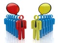Social Media 3D People Talk In...