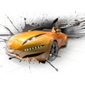 Sports Car In The Tunnel