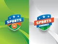Sports Vector Emblem With Back...