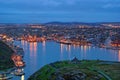 St-John's harbour at night