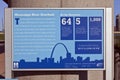 St. Louis Skyline & Mississippi River Lookout Sign