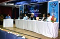 Stalwarts of Indian corporate in panel discussion Royalty Free Stock Image