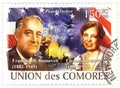 Stamp with Franklin Roosevelt
