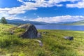 Stone On Lake