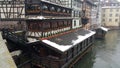 Strasbourg at Christmas, rivers and river cruise ship, this time we entered 2015 with unfrozen river