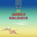 Summer Holidays Retro Style Ba...