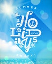 Summer Holidays Type Design