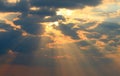 Sun Rays And Clouds