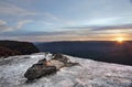 Sunset Wentworth Falls Blue Mountains Australia