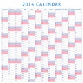 Table schedule calendar 2014