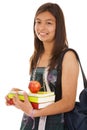 Teenager ready to go back to school Royalty Free Stock Photography