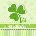 Template St. Patrick's day greeting card