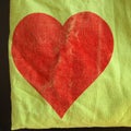 Textile Background With Red He...