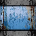 Texture band blue background metal rust rusty old paint grunge iron abstract Royalty Free Stock Image