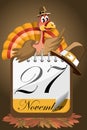 Thanksgiving Turkey Day Calendar