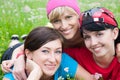 Three Girlfriends In Sports Cl...
