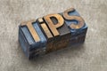 Tips Word In Wood Type