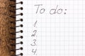 To do list