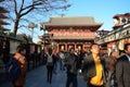 TOKYO, JAPAN - NOV 21 : Nakamise shopping street in Asakusa