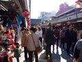 TOKYO, JAPAN - NOV 21 : Nakamise shopping street in Asakusa, Tok