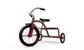 Tricycle isolated on white background Royalty Free Stock Image