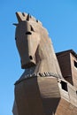 Trojan Horse at Troy Archeology Site in Turkey