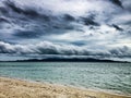 Tropical storm clouds