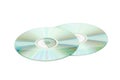 Two cd discs isolated