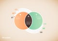 Two Circle Infographic Illustr...