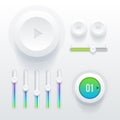 Ui elements vector user interface Stock Images