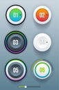 Ui elements vector user interface Royalty Free Stock Photos
