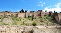 UNESCO World Heritage Site: Exterior view of Alcazaba, Malaga, Spain