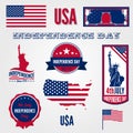 USA Independence day vector design template elemen