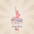 USA Independence day vector design template. Liber