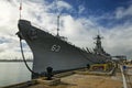 USS Missouri Battleship at Pearl Harbor in Hawaii