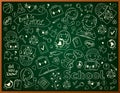 Vector Background With School ...