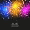 Vector Creative Fireworks Mode...