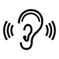 Vector Ear Symbol