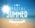 Vector summer sale poster