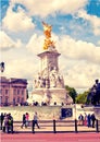 The Victoria Memorial is a sculpture dedicated to Queen Victoria, created by Sir Thomas Brock.